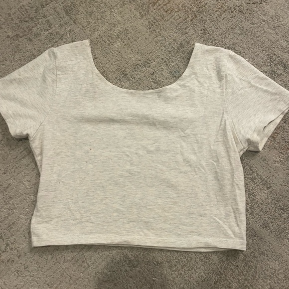 Gray Crop Top by You Got - Picture 2 of 2